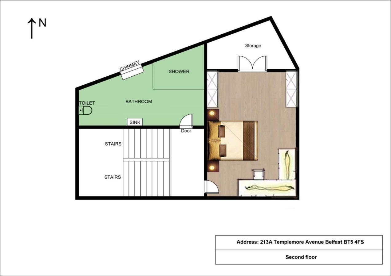 Entire Pinkapt - Free Parking - Up To 4 Guests - 3 Beds - Close To City Centre Belfast Eksteriør billede